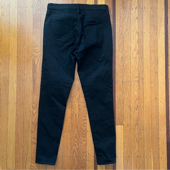 J. Crew 9” High rise toothpick black skinny pants 32T tall EUC - Picture 1 of 4